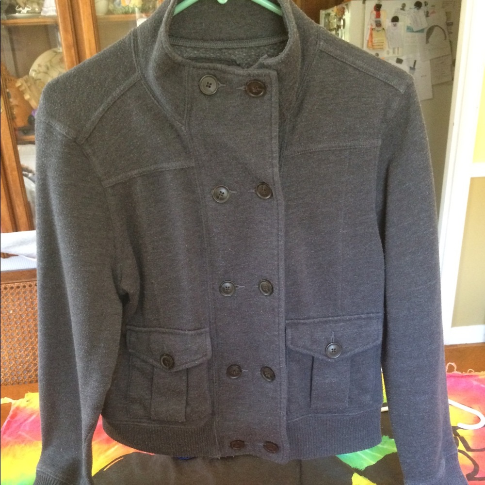 SO brand button up sweatshirt